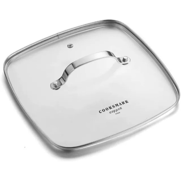 LOVE PAN 9.5 Inch Copper Nonstick Square Deep Fry Pan with Chip Frying Basket... - Picture 3 of 8